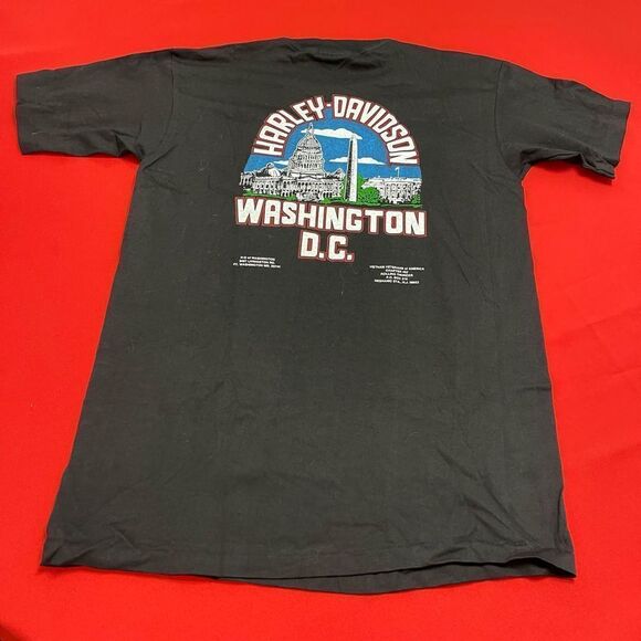 Harley Davidson Rolling Thunder Pow Mia Black VTG Single Stitch T-Shirt Size Med - Picture 6 of 8